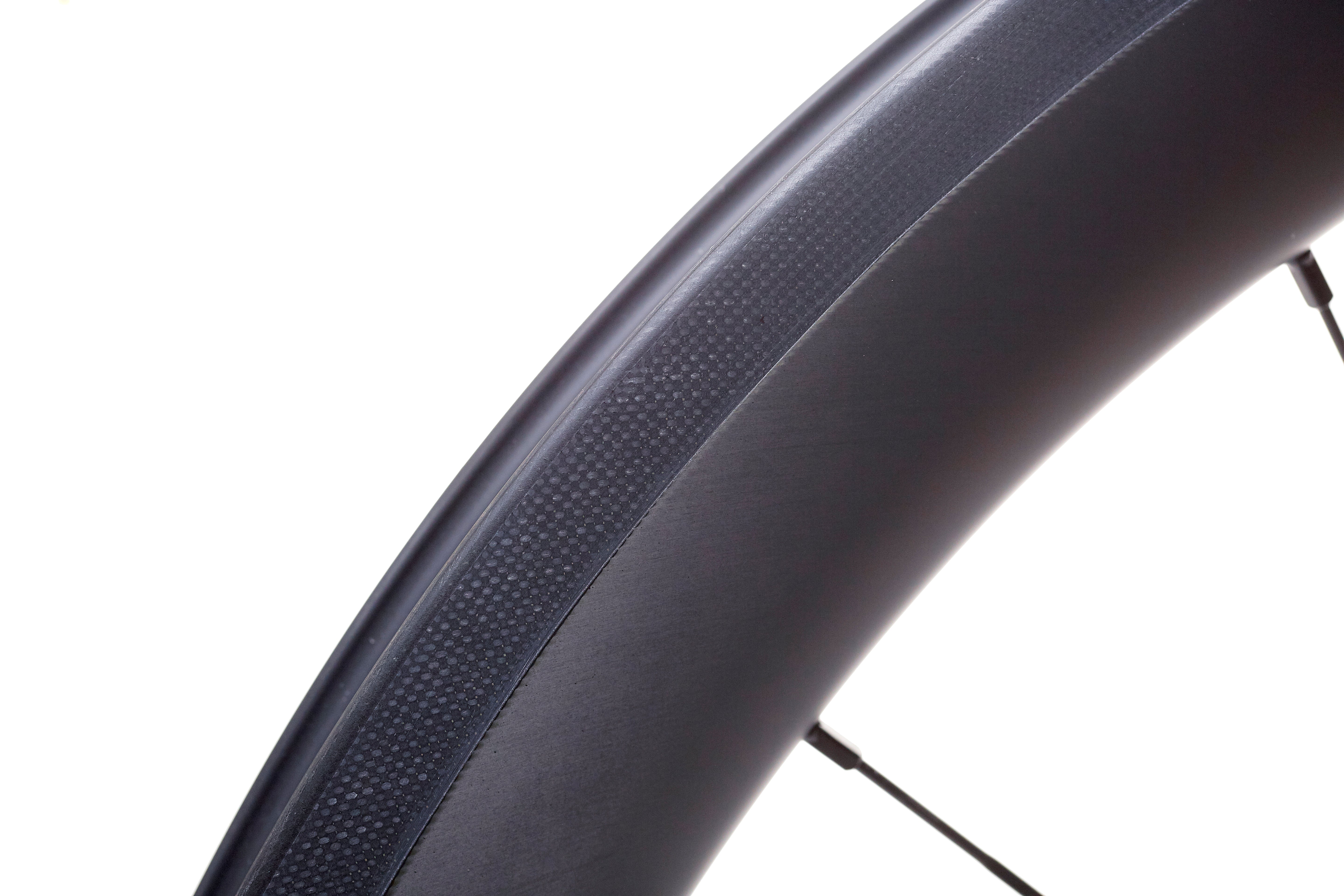 Pista de frenado de una rueda de carbono para freno de llanta