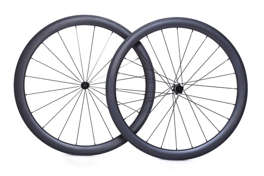 Pareja de ruedas de carbono NeruWheels para carretera, perfil 40mm, freno de zapata, delanteras y traseras