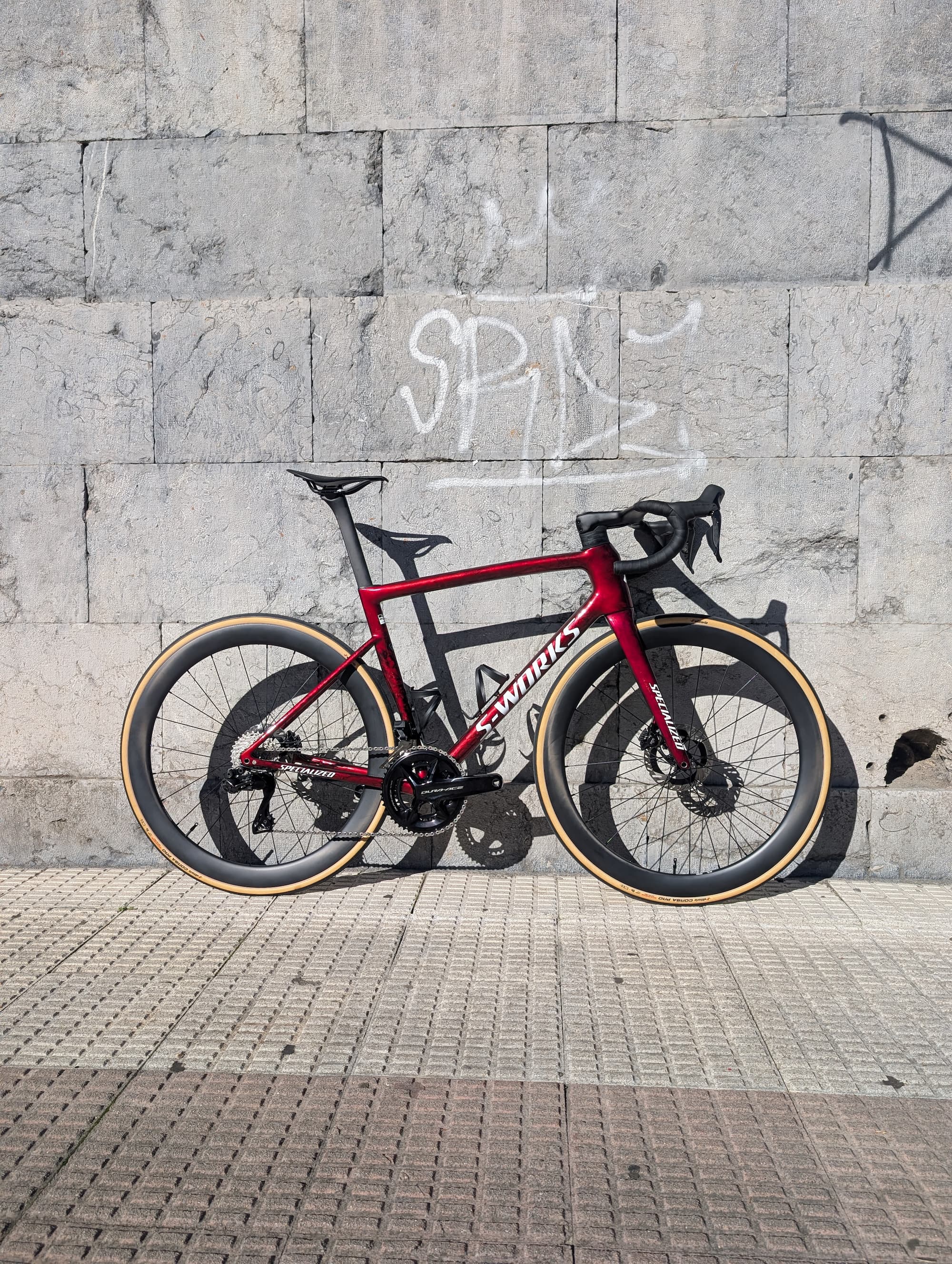 Ruedas Carbono 50mm con bujes ratchet y fondo de piedra