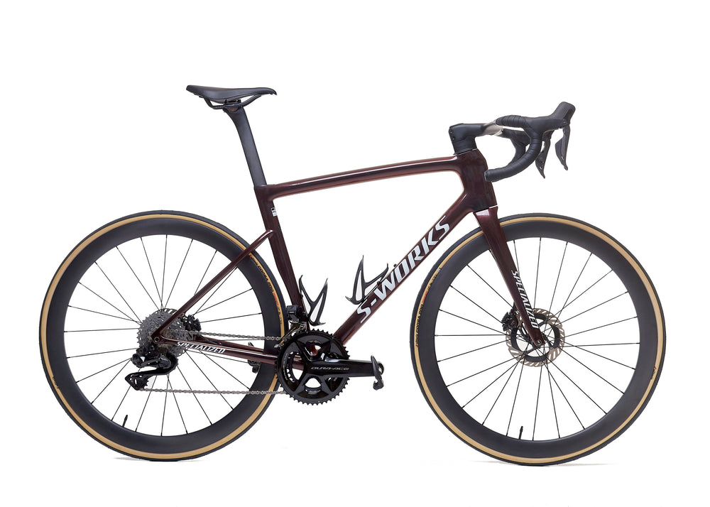 Ruedas de carbono de 45 mm para carretera montadas en bicicleta de disco, perfil polivalente para todo tipo de ruta