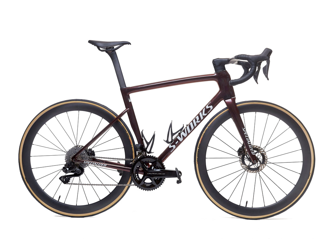 Ruedas de carbono de 45 mm para carretera montadas en bicicleta de disco, perfil polivalente para todo tipo de ruta